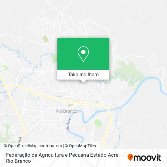 Mapa Federação da Agricultura e Pecuária Estado Acre