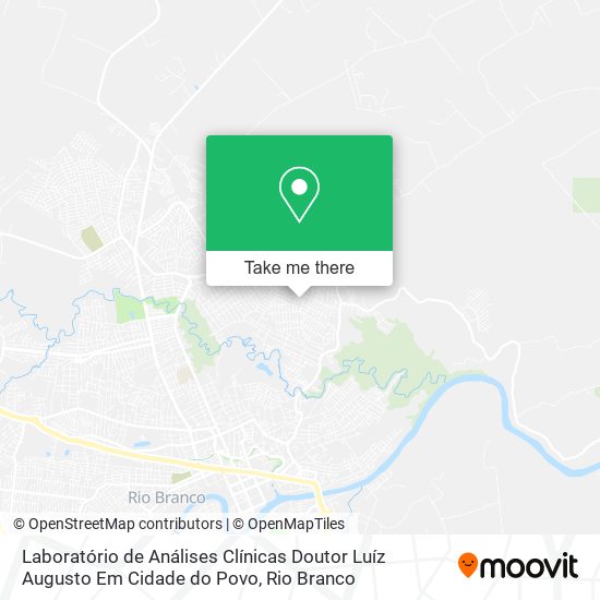 Mapa Laboratório de Análises Clínicas Doutor Luíz Augusto Em Cidade do Povo