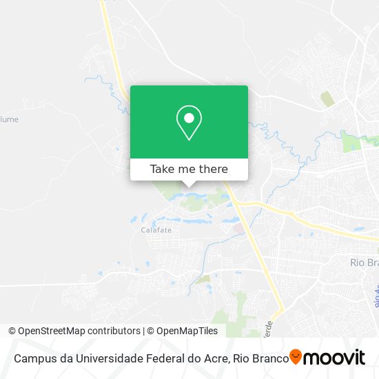 Campus da Universidade Federal do Acre map