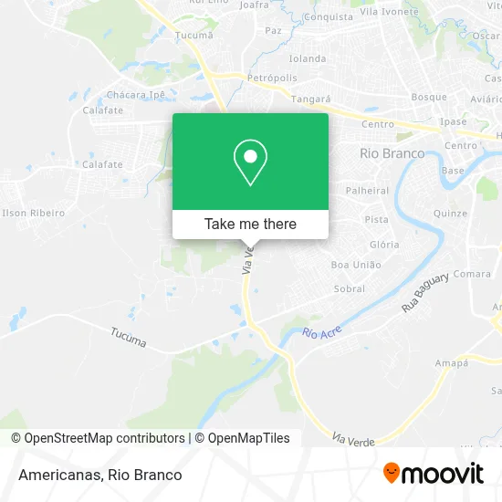Americanas map