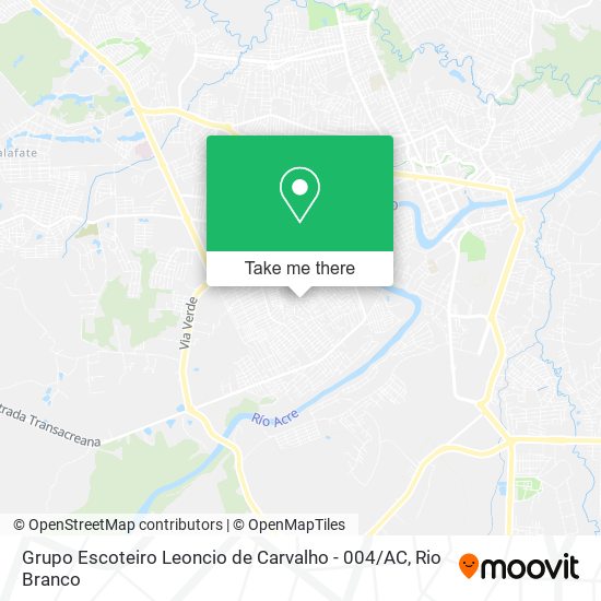 Grupo Escoteiro Leoncio de Carvalho - 004 / AC map