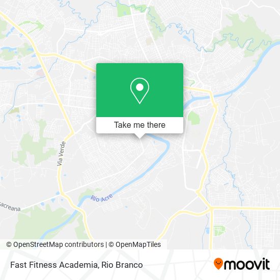 Mapa Fast Fitness Academia