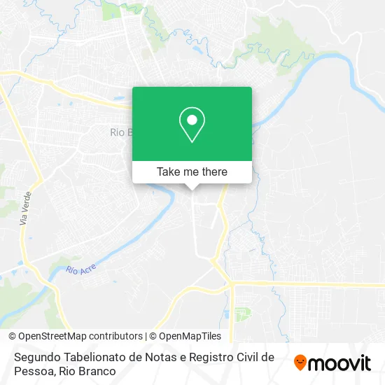 Segundo Tabelionato de Notas e Registro Civil de Pessoa map