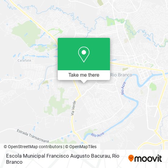 Mapa Escola Municipal Francisco Augusto Bacurau