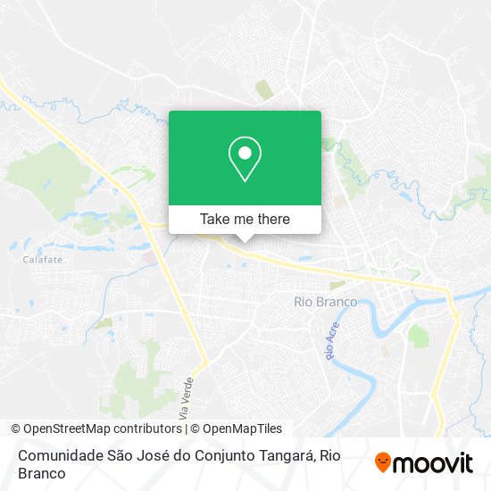 Mapa Comunidade São José do Conjunto Tangará