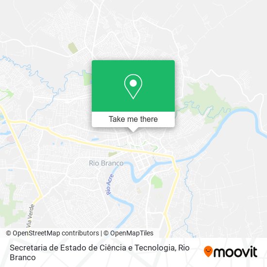 Mapa Secretaria de Estado de Ciência e Tecnologia