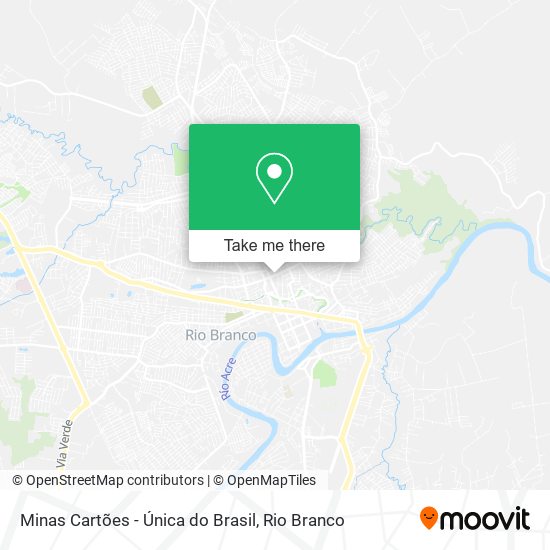 Minas Cartões - Única do Brasil map