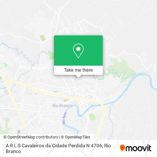 A R L S Cavaleiros da Cidade Perdida N 4706 map