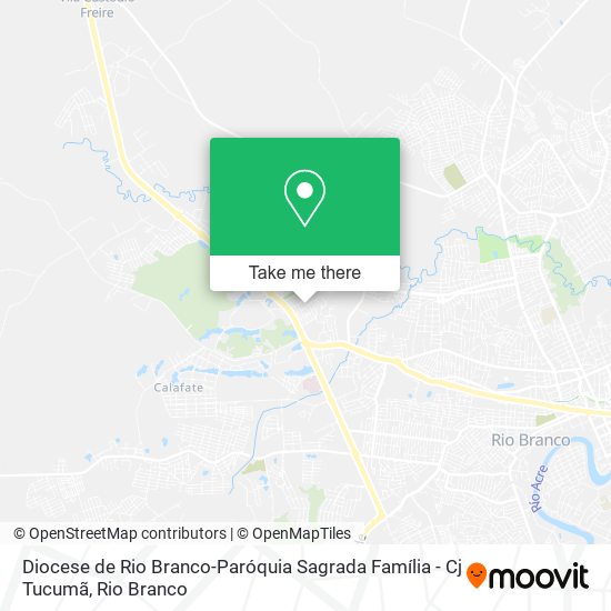 Mapa Diocese de Rio Branco-Paróquia Sagrada Família - Cj Tucumã