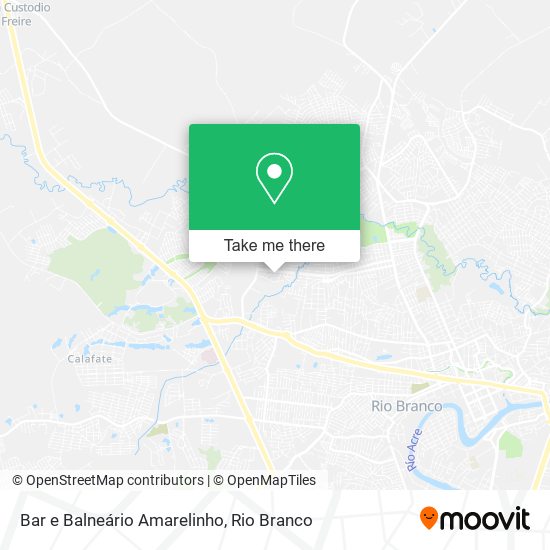 Bar e Balneário Amarelinho map