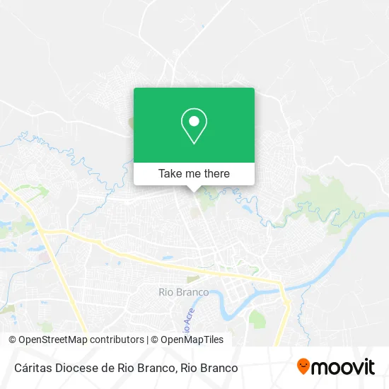 Cáritas Diocese de Rio Branco map