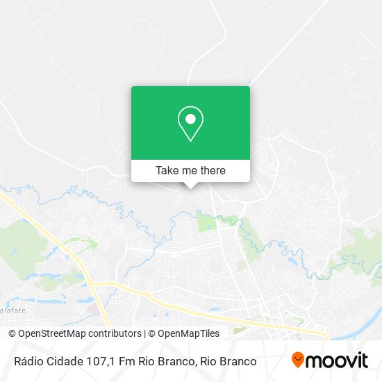 Mapa Rádio Cidade 107,1 Fm Rio Branco