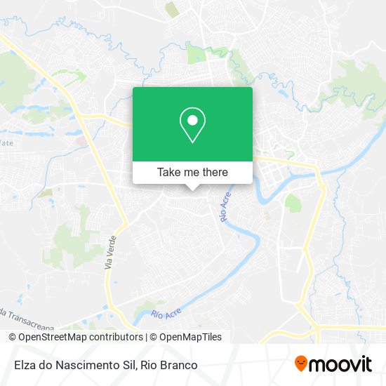 Elza do Nascimento Sil map