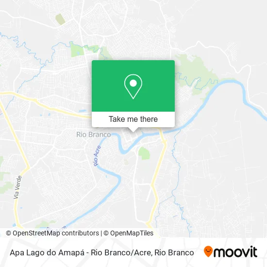 Apa Lago do Amapá - Rio Branco / Acre map