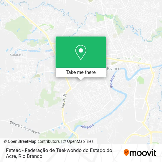 Feteac - Federação de Taekwondo do Estado do Acre map