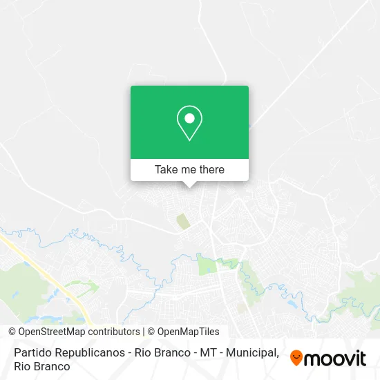 Partido Republicanos - Rio Branco - MT - Municipal map