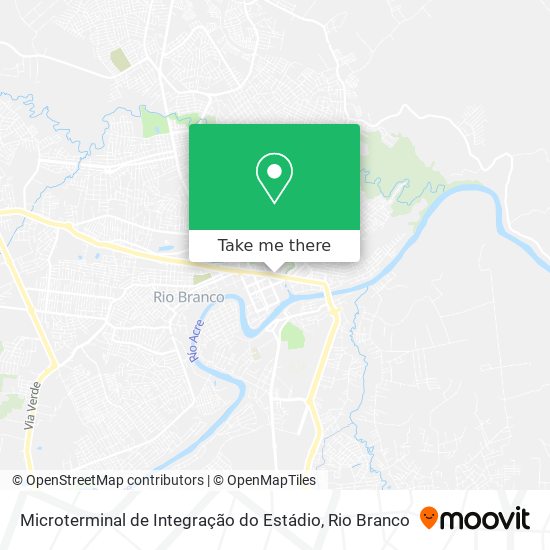 Microterminal de Integração do Estádio map