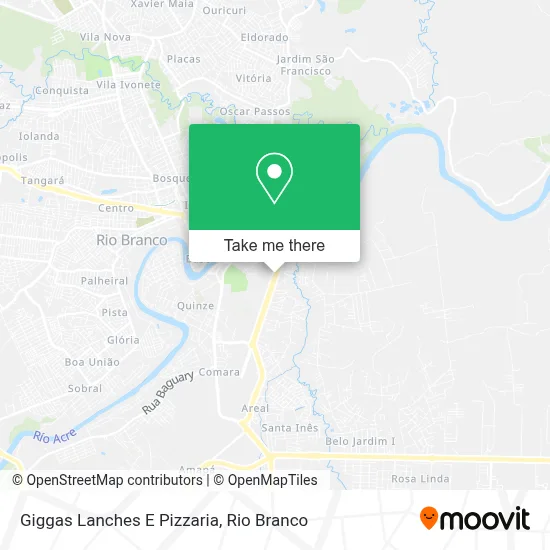 Giggas Lanches E Pizzaria map
