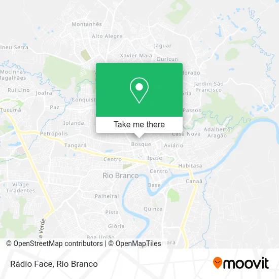 Rádio Face map