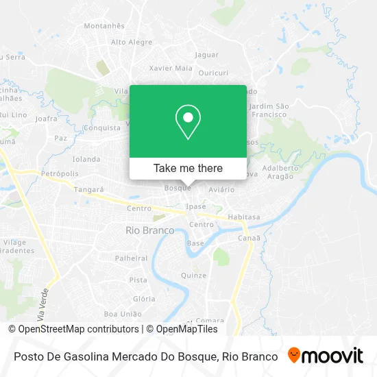 Posto De Gasolina Mercado Do Bosque map