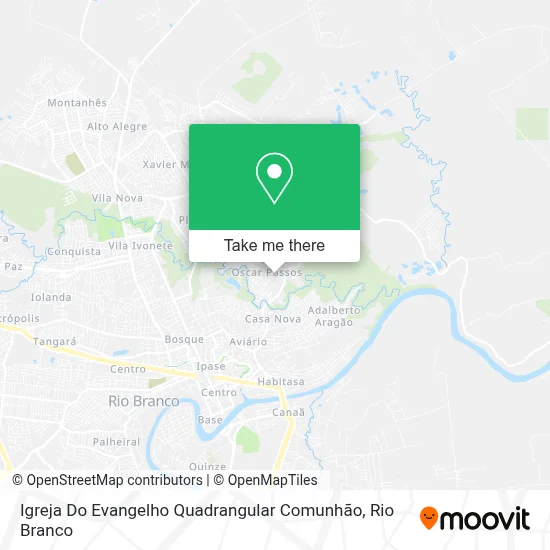 Igreja Do Evangelho Quadrangular Comunhão map