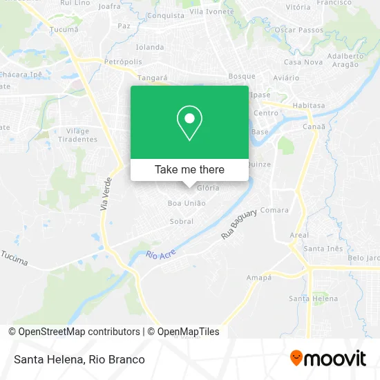 Santa Helena map