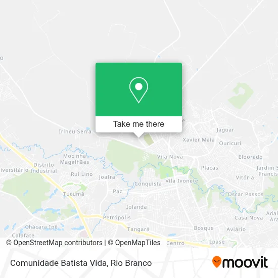 Comunidade Batista Vida map