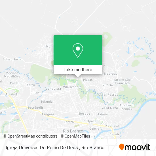 Igreja Universal Do Reino De Deus. map