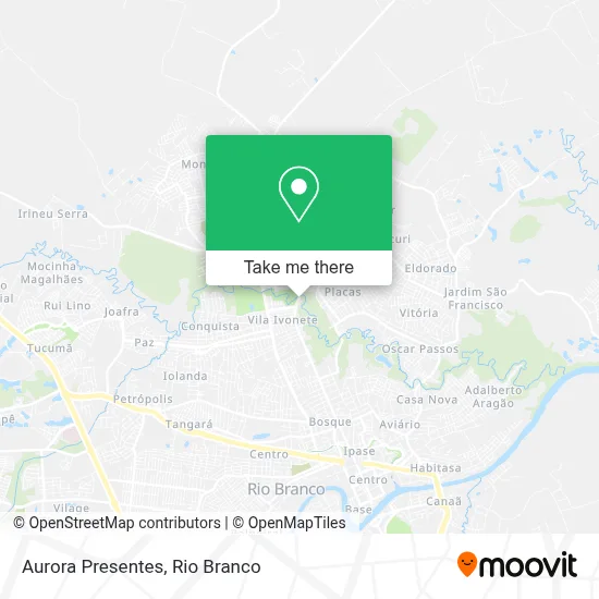 Aurora Presentes map