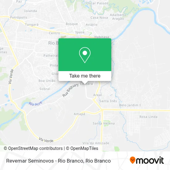 Revemar Seminovos - Rio Branco map