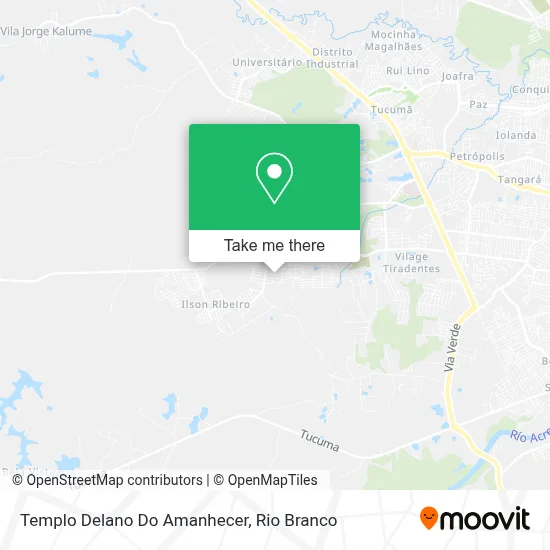 Templo Delano Do Amanhecer map