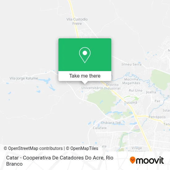 Catar - Cooperativa De Catadores Do Acre map