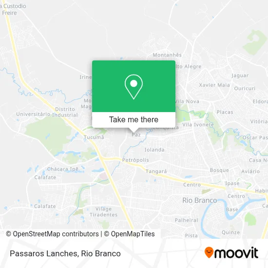 Passaros Lanches map