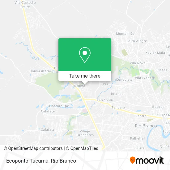Ecoponto Tucumã map