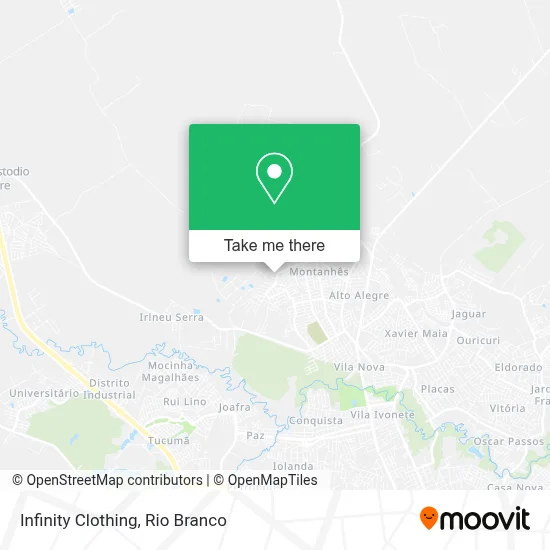 Infinity Clothing map