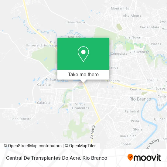 Central De Transplantes Do Acre map