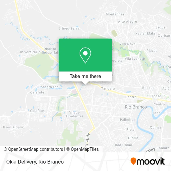 Okki Delivery map