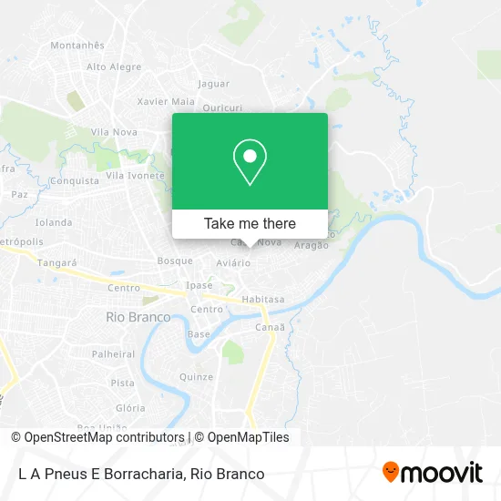 L A Pneus E Borracharia map
