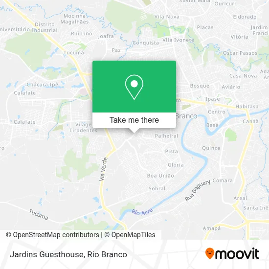 Jardins Guesthouse map