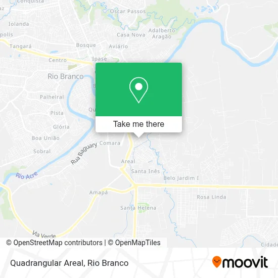 Quadrangular Areal map