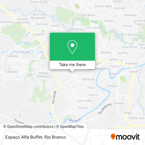 Espaço Alfa Buffet map