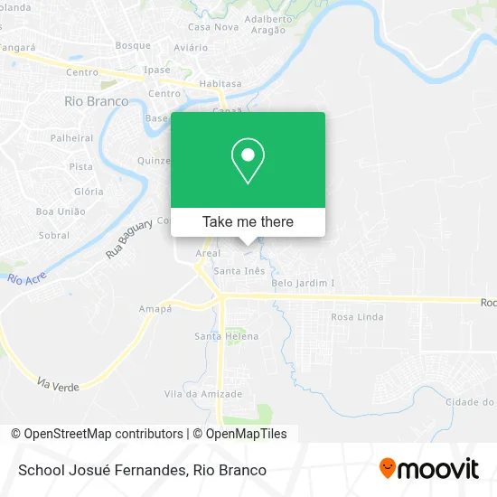 School Josué Fernandes map