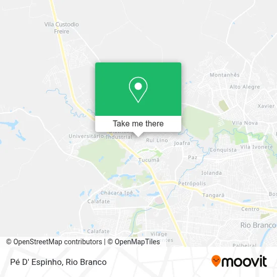 Pé D' Espinho map