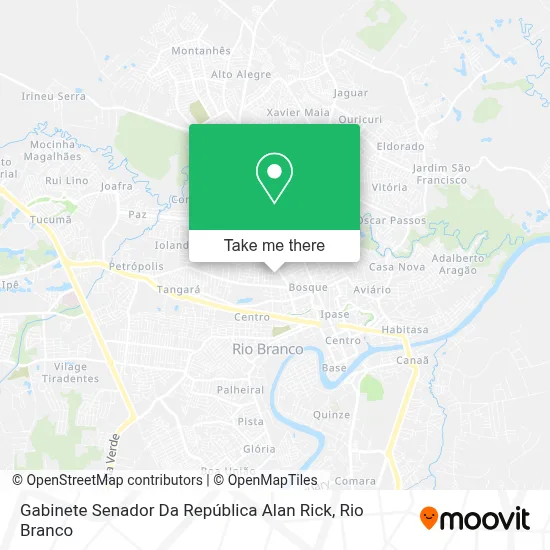 Gabinete Senador Da República Alan Rick map