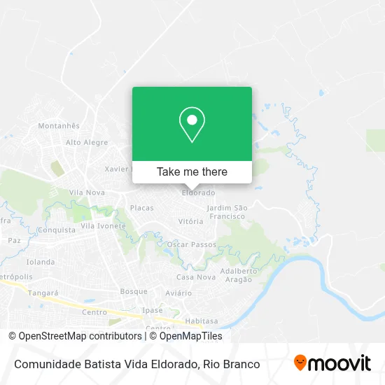 Comunidade Batista Vida Eldorado map