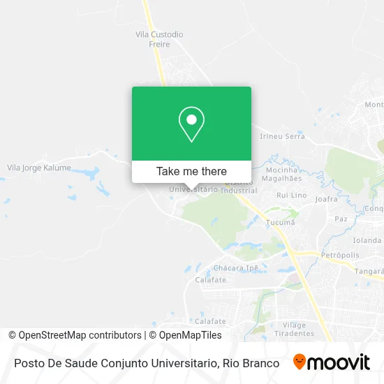 Posto De Saude Conjunto Universitario map
