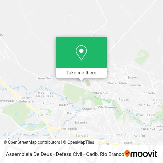 Assembleia De Deus - Defesa Civil - Cadb map