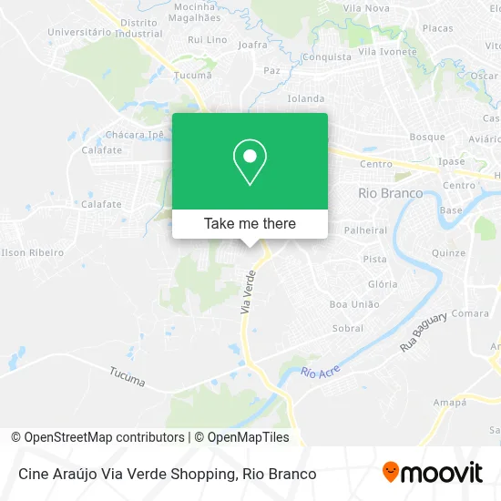 Cine Araújo Via Verde Shopping map