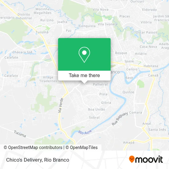 Chico's Delivery map
