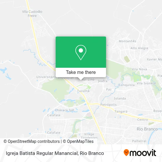 Igreja Batista Regular Manancial map